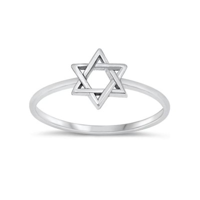 Sterling Silver Star of David Ring