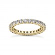 Shared prong eternity ring